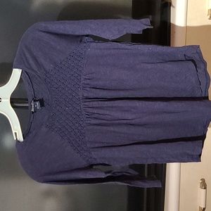 Lucky Brand Blouse Mid-Sleeve